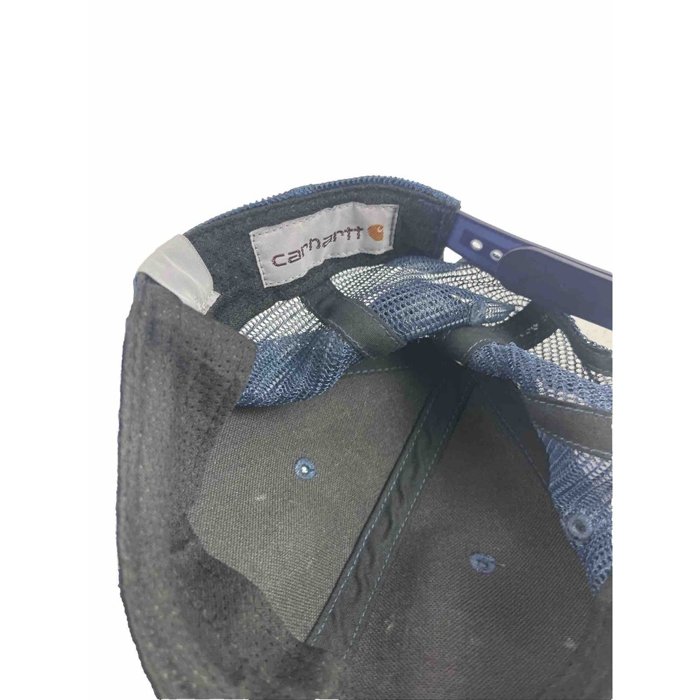 Carhartt Rugged Professional Men's Adjustable Mesh Snapback Dad Cap Hat NavyBlue - Picture 4 of 7